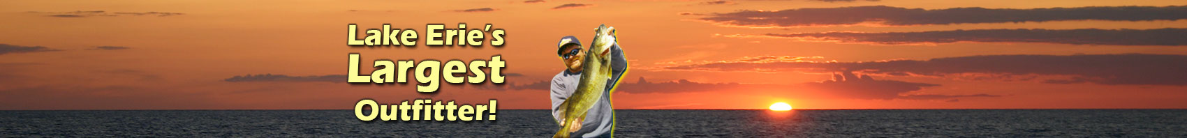 Header rotating images of Lake Erie fishing charters